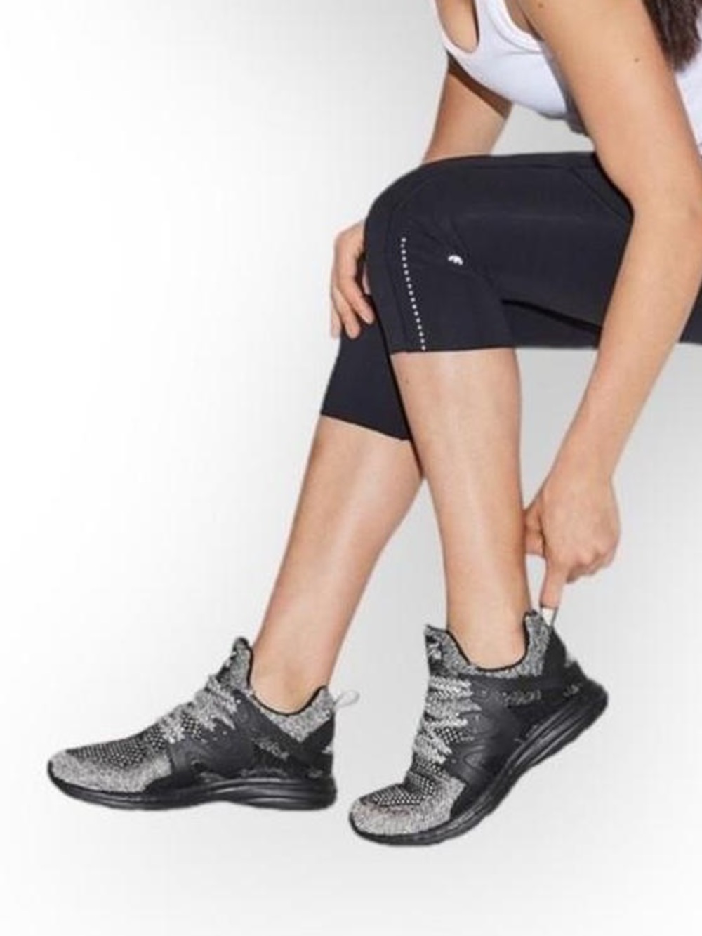 APL x Lululemon Techloom Ascend Black Reflective Athletic Running Sneakers
